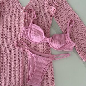 Monday Swimwear Pink Set